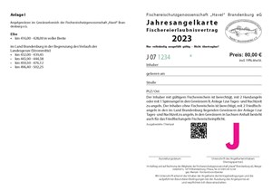 Bild von J07 - Jahreskarte Elbabschnitte Fried- und Raubfisch inkl. Nacht